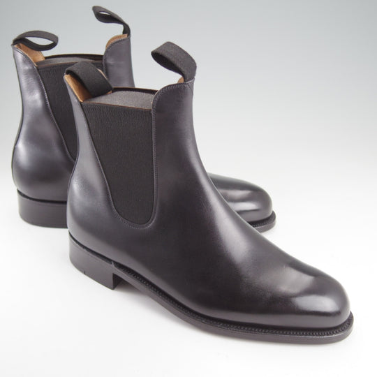 極美品★J.M.ウエストン 6E【現行定価￥209,000-★サイドゴアブーツ/705】39ラスト/ボックスカーフ/黒/メンズ/Weston/ウェストン★o595