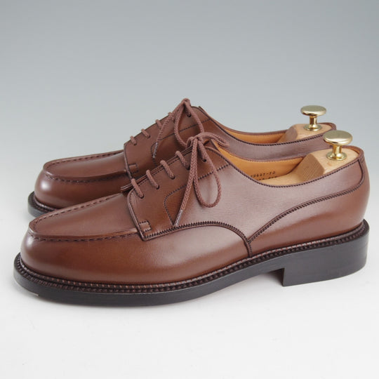 未使用★J.M.ウエストン 6D【現行定価￥220,000-★ロシアンカーフ仕様/ゴルフ/GOLF】641/Uチップ/タン/茶/Weston/ウェストン★p147