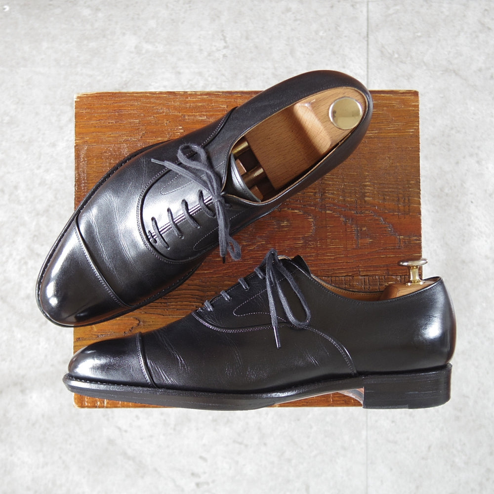 極上★三陽山長 SIZE 7【定価￥187,000-★極 友二郎/純正シューツリー付】フレキシブルグッドイヤーウェルト製法/ストレートチップ★p155