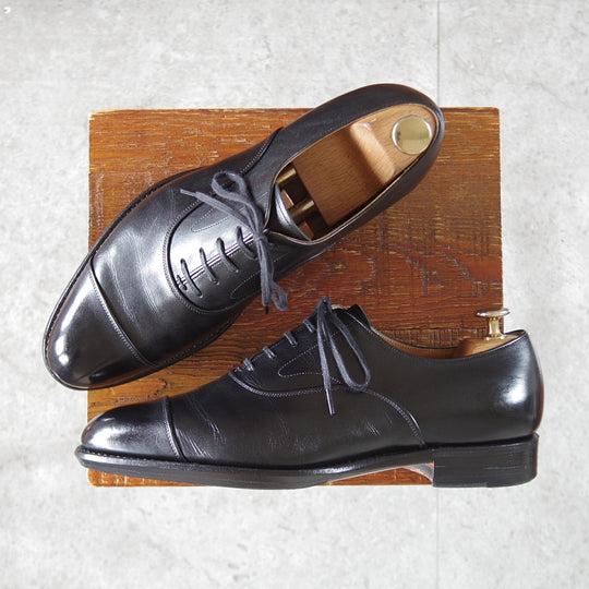 極上★三陽山長 SIZE 7【定価￥187,000-★極 友二郎/純正シューツリー付】フレキシブルグッドイヤーウェルト製法/ストレートチップ★p155