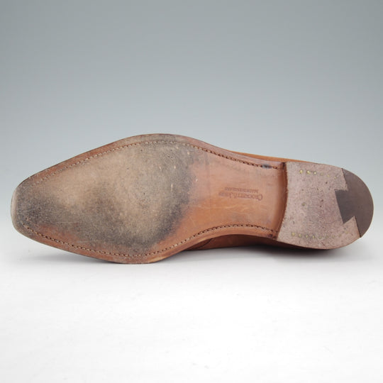 美品★クロケット&ジョーンズ 6E【現行定価10万円以上★HIGHBURY/ハイバリー】348ラスト/Vフロント/スエード/茶/Crockett&Jones★o062