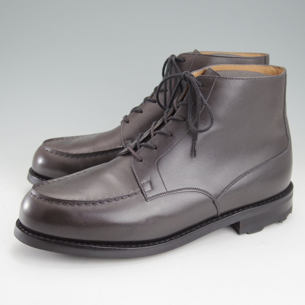 使用数回★J.M.ウエストン 8D【定価￥181,500-★ブーツ版ゴルフ/321】ゴルフ・ハイトップダービー/Uチップ/グレー/Weston/ウェストン★o063