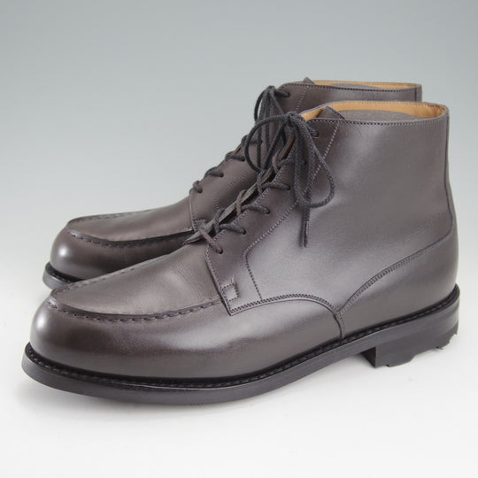 使用数回★J.M.ウエストン 8D【定価￥181,500-★ブーツ版ゴルフ/321】ゴルフ・ハイトップダービー/Uチップ/グレー/Weston/ウェストン★o063