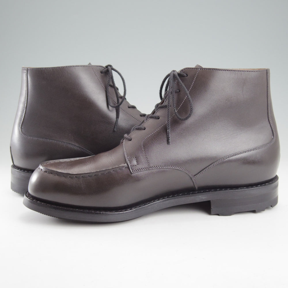 使用数回★J.M.ウエストン 8D【定価￥181,500-★ブーツ版ゴルフ/321】ゴルフ・ハイトップダービー/Uチップ/グレー/Weston/ウェストン★o063