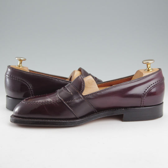 極美品★オールデン 7D【現行定価20万円以上★コードバン/684/コインローファー/フルストラップ】アバディーンラスト/赤茶/ALDEN★o064