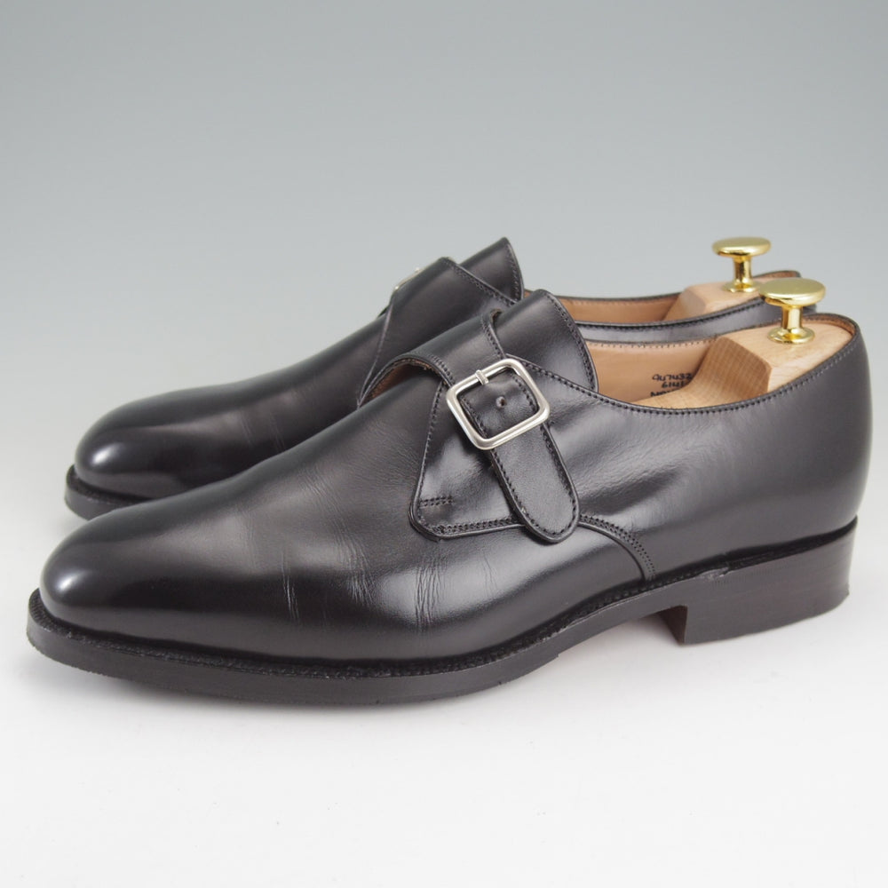 極美品★トリッカーズ SIZE 7【現行定価10万円以上★MAYFAIR/モンクストラップ】6141/カーフ/黒/メンズ/Tricker's★o600