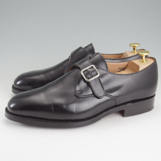 極美品★トリッカーズ SIZE 7【現行定価10万円以上★MAYFAIR/モンクストラップ】6141/カーフ/黒/メンズ/Tricker's★o600
