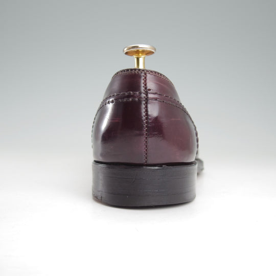 極美品★オールデン 7D【現行定価20万円以上★コードバン/684/コインローファー/フルストラップ】アバディーンラスト/赤茶/ALDEN★o064