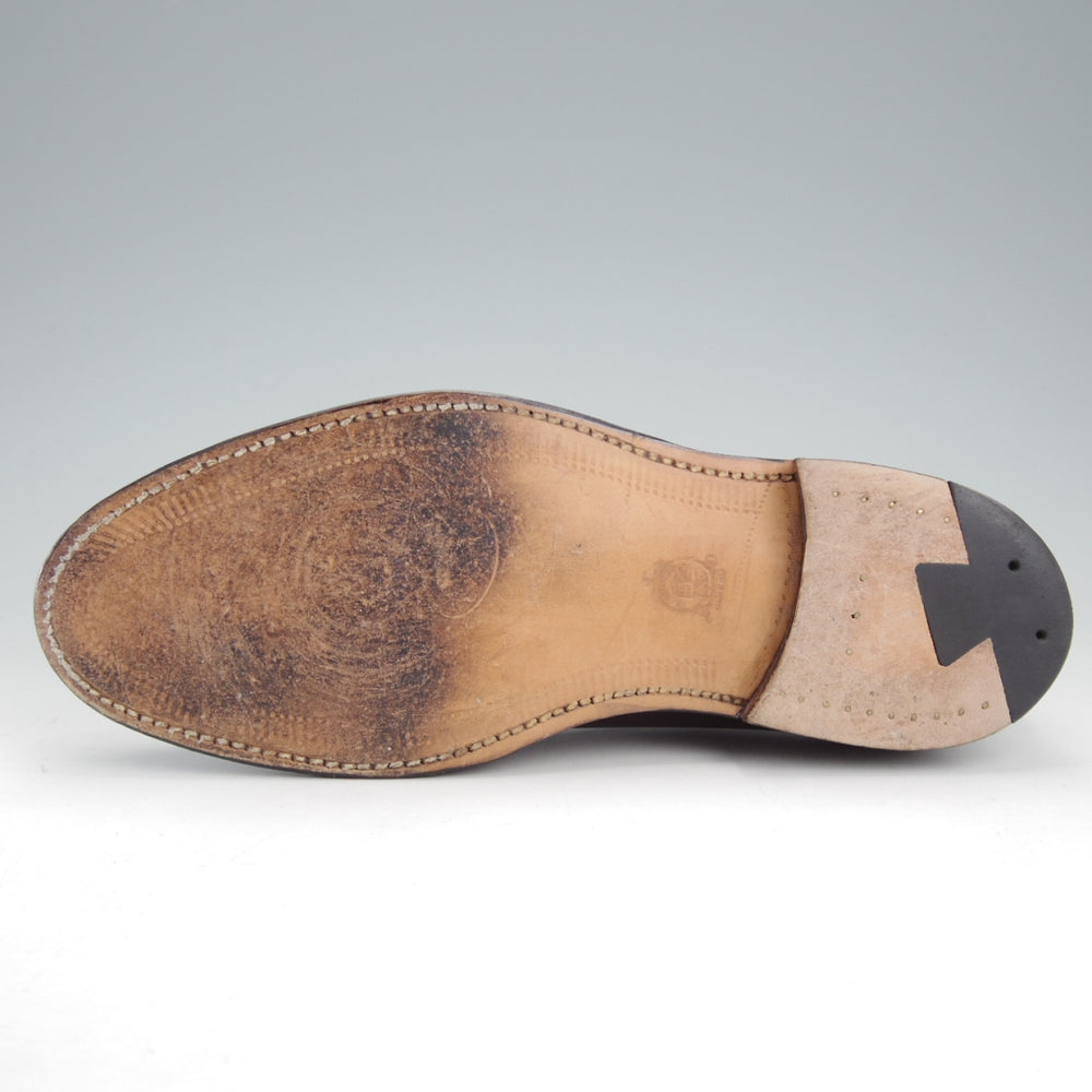 極美品★オールデン 7D【現行定価20万円以上★コードバン/684/コインローファー/フルストラップ】アバディーンラスト/赤茶/ALDEN★o064