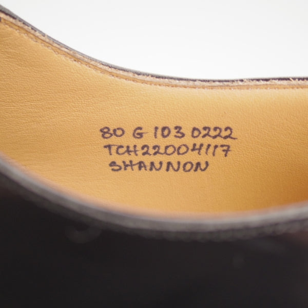 未使用★チャーチ 80G/UK8【定価￥181,500-★SHANNON/シャノン】103ラスト/プレーントゥ/黒/メンズ/Church's★n574