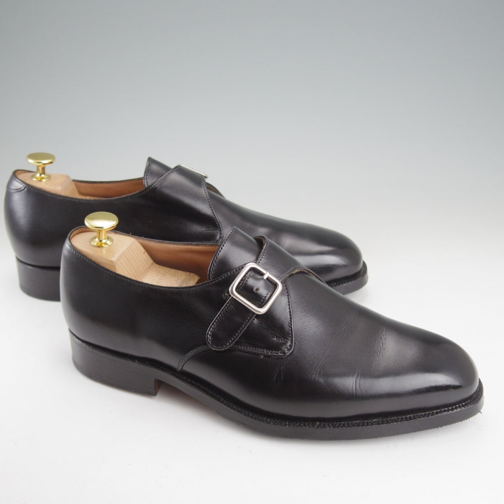 極美品★トリッカーズ SIZE 7【現行定価10万円以上★MAYFAIR/モンクストラップ】6141/カーフ/黒/メンズ/Tricker's★o600