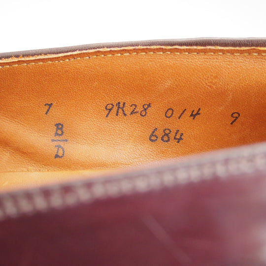 極美品★オールデン 7D【現行定価20万円以上★コードバン/684/コインローファー/フルストラップ】アバディーンラスト/赤茶/ALDEN★o064