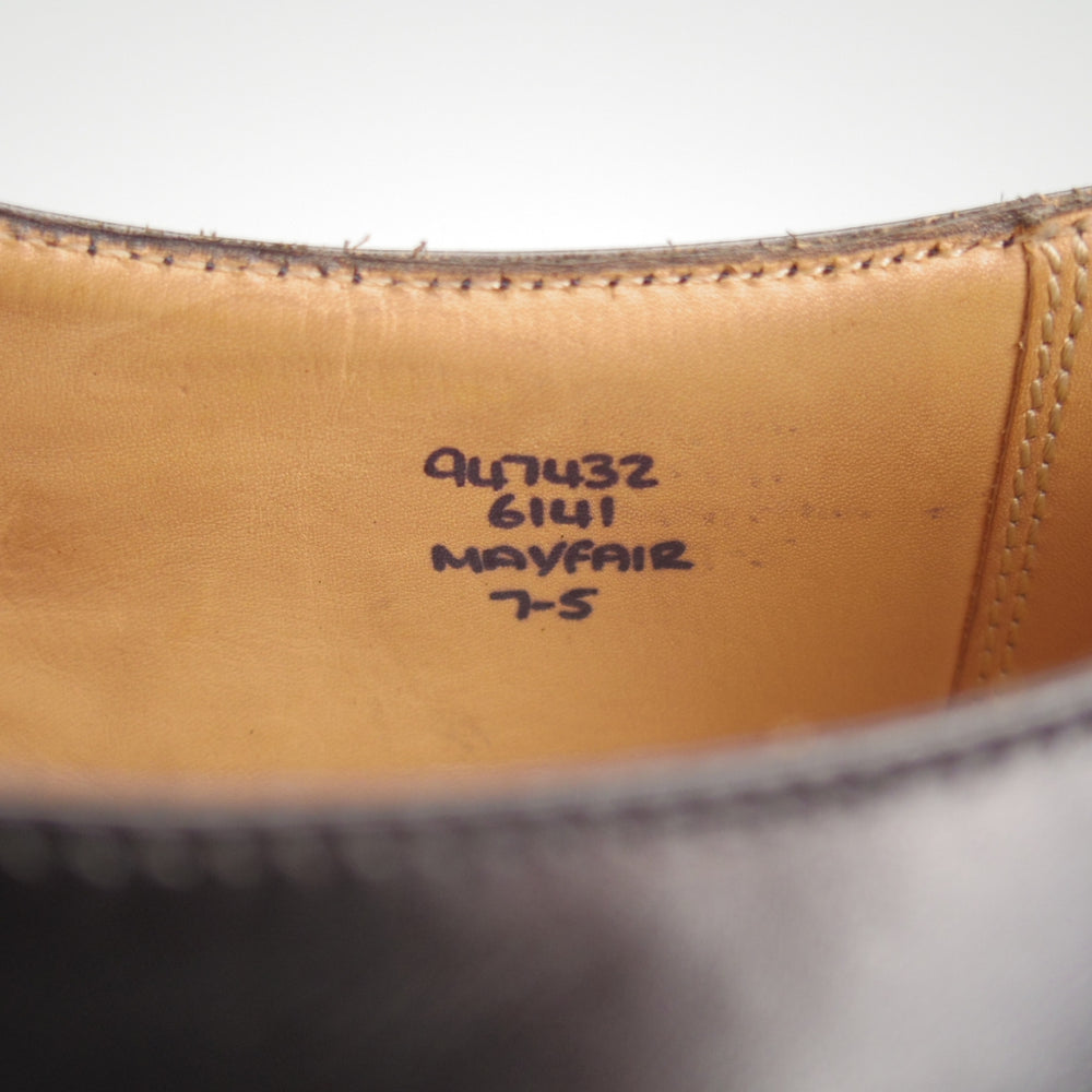 極美品★トリッカーズ SIZE 7【現行定価10万円以上★MAYFAIR/モンクストラップ】6141/カーフ/黒/メンズ/Tricker's★o600