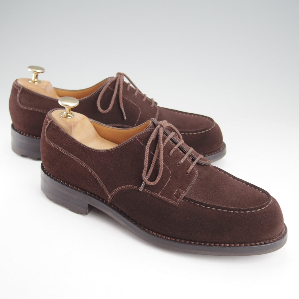 極美品★J.M.ウエストン 6.5E【現行定価￥176,000-★ゴルフ/GOLF】641/31ラスト/Uチップ/スエード/濃茶/Weston/ウェストン★o065