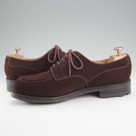 極美品★J.M.ウエストン 6.5E【現行定価￥176,000-★ゴルフ/GOLF】641/31ラスト/Uチップ/スエード/濃茶/Weston/ウェストン★o065