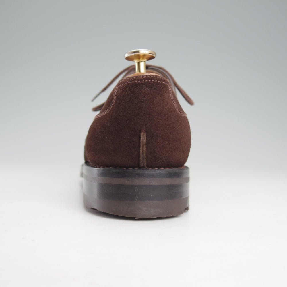 極美品★J.M.ウエストン 6.5E【現行定価￥176,000-★ゴルフ/GOLF】641/31ラスト/Uチップ/スエード/濃茶/Weston/ウェストン★o065