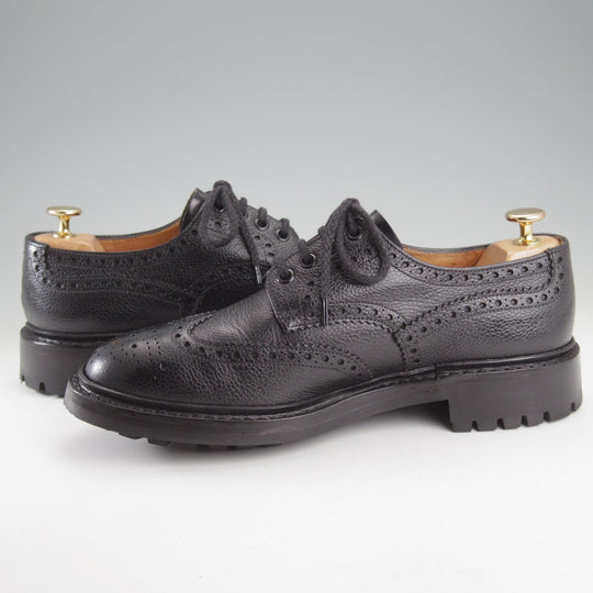 ★チャーチ 75G/UK7.5【4都市ロゴ★MCPHERSON/フルブローグ】グレインレザー/黒/メンズ/Church's★o601