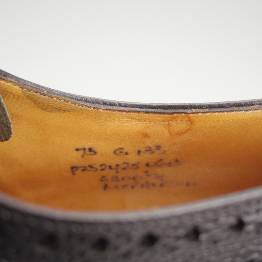 ★チャーチ 75G/UK7.5【4都市ロゴ★MCPHERSON/フルブローグ】グレインレザー/黒/メンズ/Church's★o601