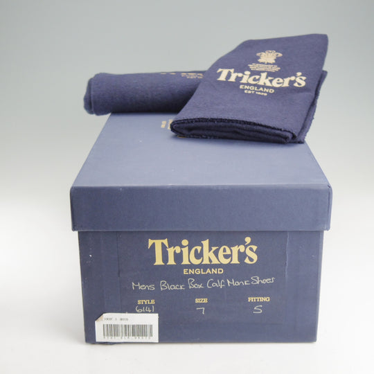 極美品★トリッカーズ SIZE 7【現行定価10万円以上★MAYFAIR/モンクストラップ】6141/カーフ/黒/メンズ/Tricker's★o600