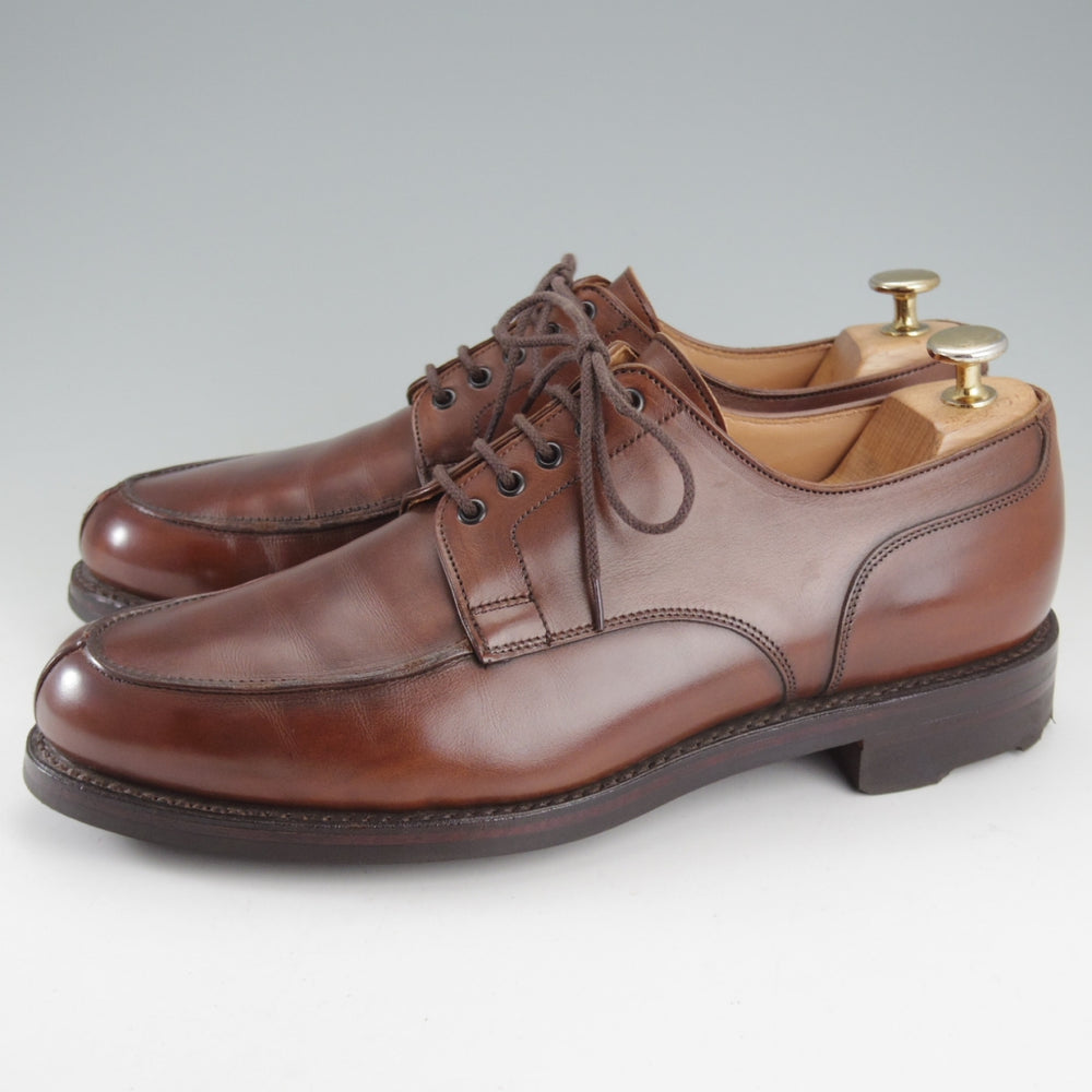 美品★クロケット&ジョーンズ 8E【リッジウェイソール仕様★WEXFORD/ウェクスフォード】371ラスト/Uチップ/濃茶/Crockett&Jones★o602