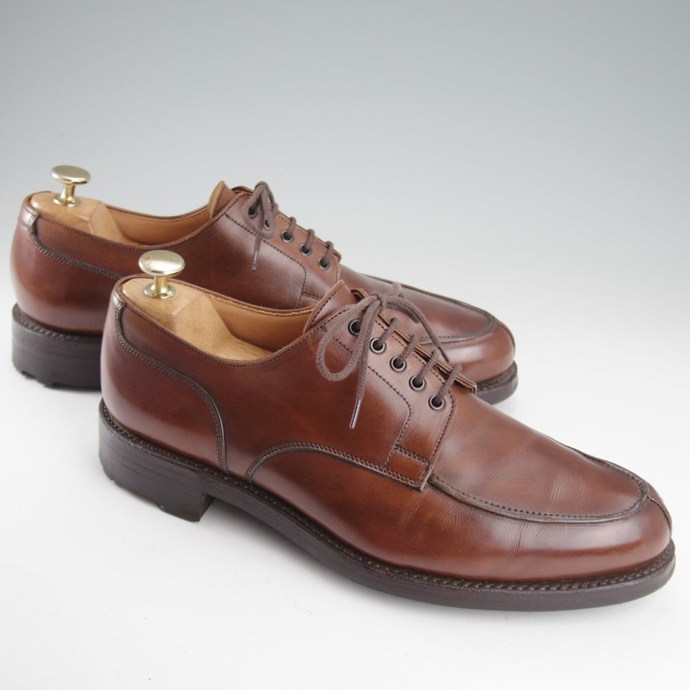 美品★クロケット&ジョーンズ 8E【リッジウェイソール仕様★WEXFORD/ウェクスフォード】371ラスト/Uチップ/濃茶/Crockett&Jones★o602