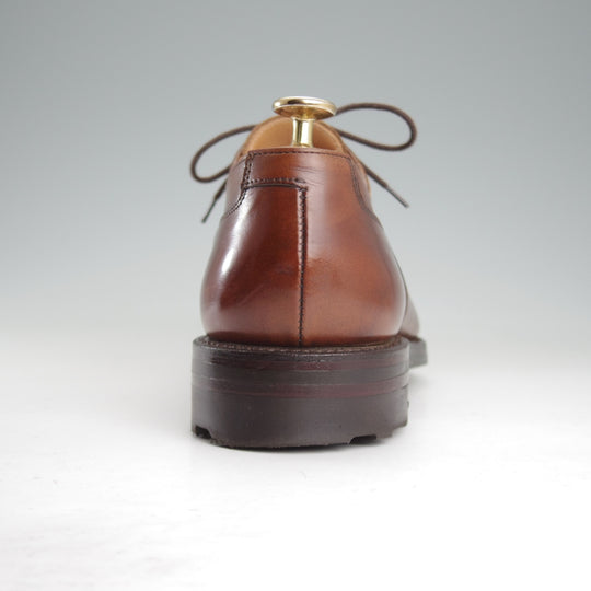 美品★クロケット&ジョーンズ 8E【リッジウェイソール仕様★WEXFORD/ウェクスフォード】371ラスト/Uチップ/濃茶/Crockett&Jones★o602