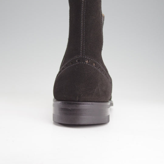 美品★クロケット&ジョーンズ 7.5E【現行定価10万円以上★NEWBURY 2/サイドゴアブーツ】318ラスト/スエード/黒/Crockett&Jones★o603