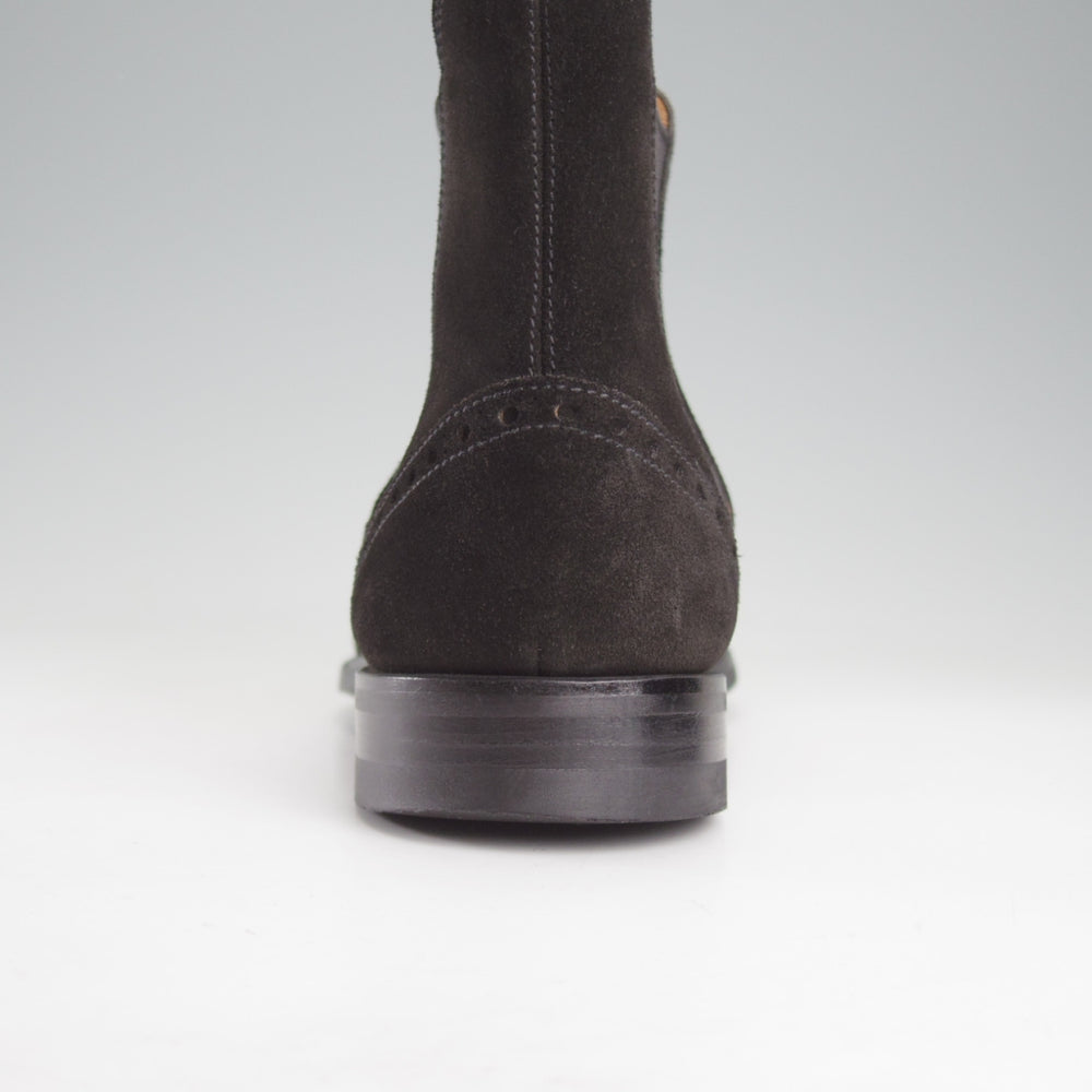 美品★クロケット&ジョーンズ 7.5E【現行定価10万円以上★NEWBURY 2/サイドゴアブーツ】318ラスト/スエード/黒/Crockett&Jones★o603