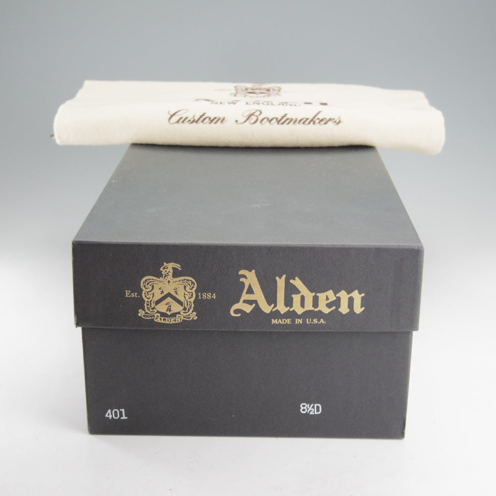 未使用★オールデン 8.5D【同系モデル定価￥174,900-★インディーブーツ/401】トゥルーバランスラスト/カーフ/黒/メンズ/ALDEN★o604