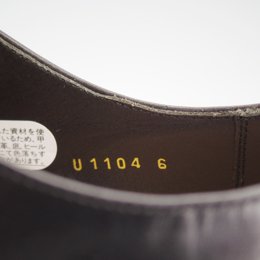 未使用★ユニオンインペリアル SIZE 6【ハンドソーンウェルテッド製法★サイドレース/U1104】カーフ/黒/メンズ/Union Imperial★o067