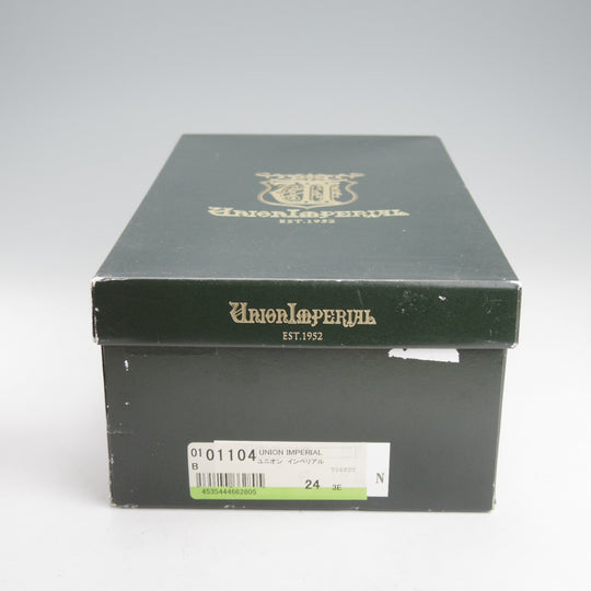 未使用★ユニオンインペリアル SIZE 6【ハンドソーンウェルテッド製法★サイドレース/U1104】カーフ/黒/メンズ/Union Imperial★o067