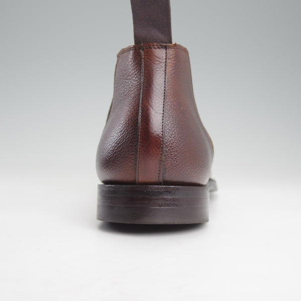 極美品★クロケット&ジョーンズ 9E【定価￥137,500-★サイドゴアブーツ/DEENE】348ラスト/グレインレザー/濃茶/Crockett&Jones★n578
