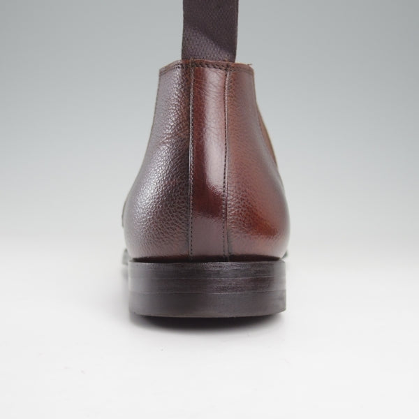 極美品★クロケット&ジョーンズ 9E【定価￥137,500-★サイドゴアブーツ/DEENE】348ラスト/グレインレザー/濃茶/Crockett&Jones★n578