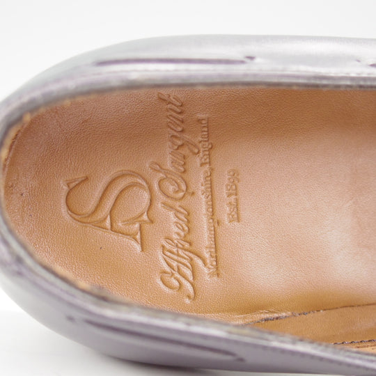 未使用★(英)アルフレッド・サージェント 8E【グッドイヤーウェルテッド製法★タッセルローファー/HUGH】カーフ/紺/ALFRED SARGENT★o069