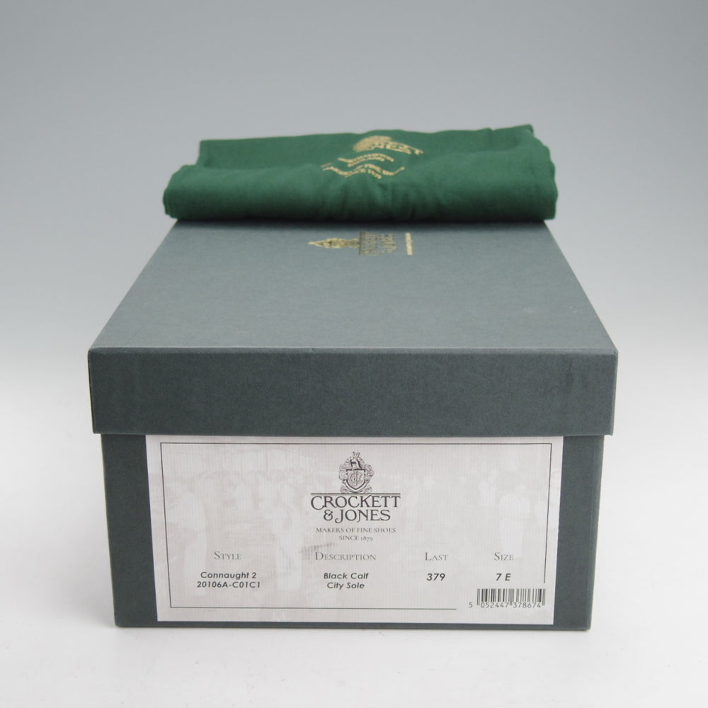 美品★クロケット&ジョーンズ 7E【定価￥132,000-★CONNAUGHT2/コノート2】CITYソール/ストレートチップ/379ラスト/Crockett&Jones★o070