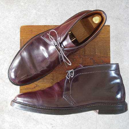 極上★オールデン 10D【定価￥225,500-★コードバン仕様/1339】バリーラスト/チャッカブーツ/バーガンディー/赤茶/メンズ/ALDEN★o618