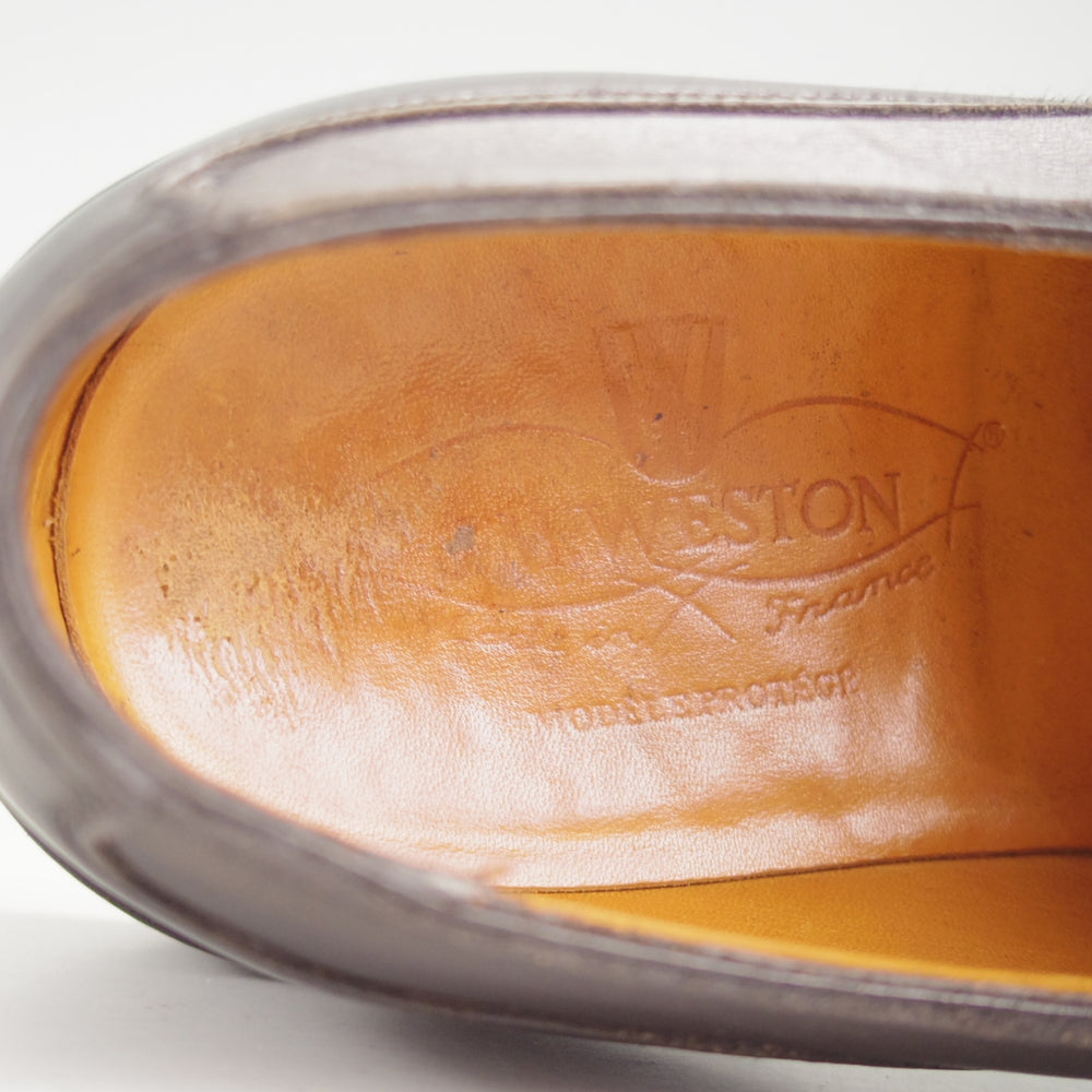 ★J.M.ウエストン 5.5D【現行定価￥220,000-★ロシアンカーフ仕様/ゴルフ/GOLF】641/Uチップ/黒/Weston/ウェストン★p163