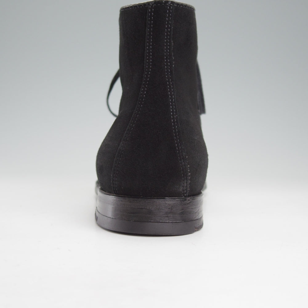 美品★オールデン 9D【現行定価17万円以上★(米)LEFFOT別注/D6828F】アバディーンラスト/レースアップブーツ/スエード/黒/ALDEN★o072