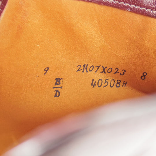 極美品★オールデン 9D【現行定価20万円以上★コードバン仕様/インディーブーツ/40508H】トゥルーバランスラスト/赤茶/ALDEN★o074