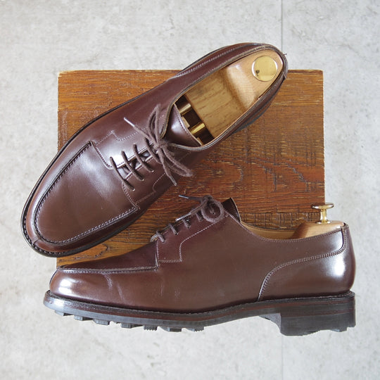 美品★クロケット&ジョーンズ 7.5E【定価￥154,000-★モールトン/MORETON/リッジウェイソール】292ラスト/Uチップ/カーフ/濃茶★p178