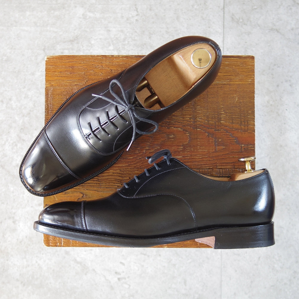 極美品★チャーチ 65F/UK6.5【定価￥181,500-★コンサル/CONSUL】173ラスト/ストレートチップ/カーフ/黒/メンズ/Church's★o076