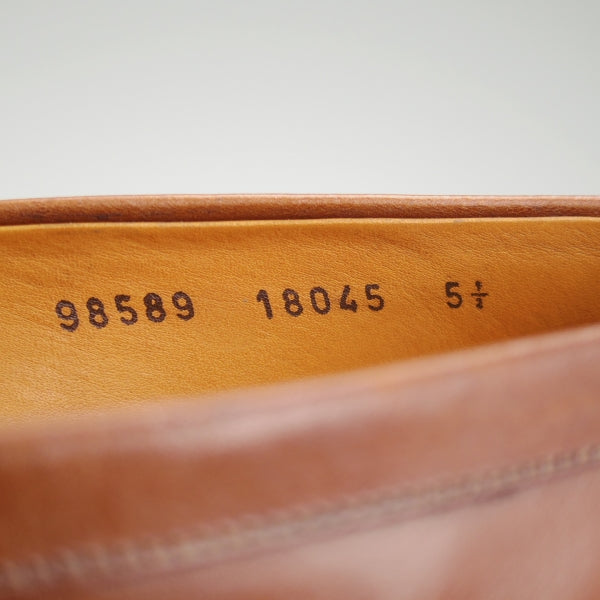 未使用★ジャランスリワヤ SIZE 5.5【定価￥37,400-★コインローファー/98589】18045ラスト/ カーフ/茶/メンズ/JALAN SRIWIJAWA★n582