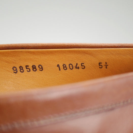 未使用★ジャランスリワヤ SIZE 5.5【定価￥37,400-★コインローファー/98589】18045ラスト/ カーフ/茶/メンズ/JALAN SRIWIJAWA★n582