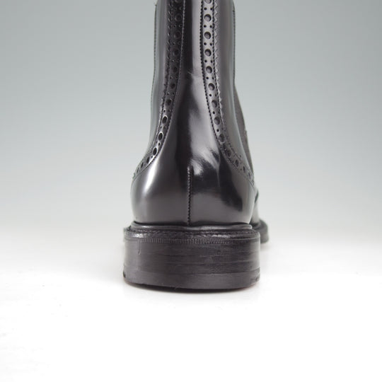 極美品★チャーチ 75F/UK7.5【5都市ロゴ★KETSBY/サイドゴアブーツ】103Bラスト/ポリッシュドバインダーカーフ/黒/Church's★o073