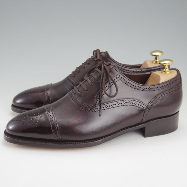 【希少 美品】ジョンロブ　scotney　UK7E ミュージアムカーフ 中古)ジョンロブ/STOCKLEY/ミュージアムカーフ/セミブローグ/7000