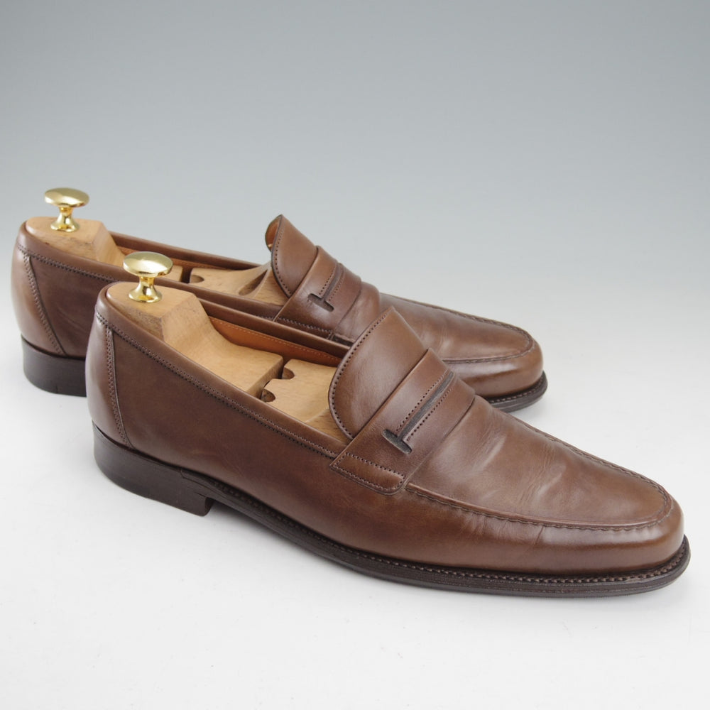 極上★ジョンロブ SIZE 40/UK6.5程度【貴重★エルメス別注/HERMES/ミュージアムカーフ】KEITH/H304ラスト/ローファー/JOHN LOBB★o075