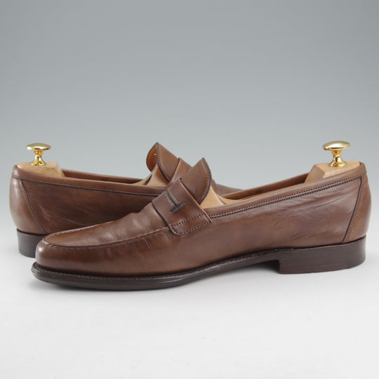 極上★ジョンロブ SIZE 40/UK6.5程度【貴重★エルメス別注/HERMES/ミュージアムカーフ】KEITH/H304ラスト/ローファー/JOHN LOBB★o075