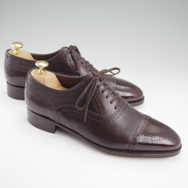 【希少 美品】ジョンロブ　scotney　UK7E ミュージアムカーフ 中古)ジョンロブ/STOCKLEY/ミュージアムカーフ/セミブローグ/7000