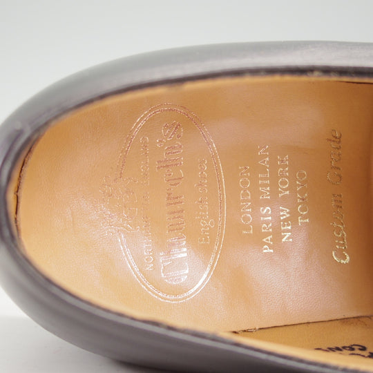極美品★チャーチ 65F/UK6.5【定価￥181,500-★コンサル/CONSUL】173ラスト/ストレートチップ/カーフ/黒/メンズ/Church's★o076
