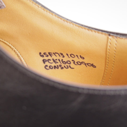 極美品★チャーチ 65F/UK6.5【定価￥181,500-★コンサル/CONSUL】173ラスト/ストレートチップ/カーフ/黒/メンズ/Church's★o076